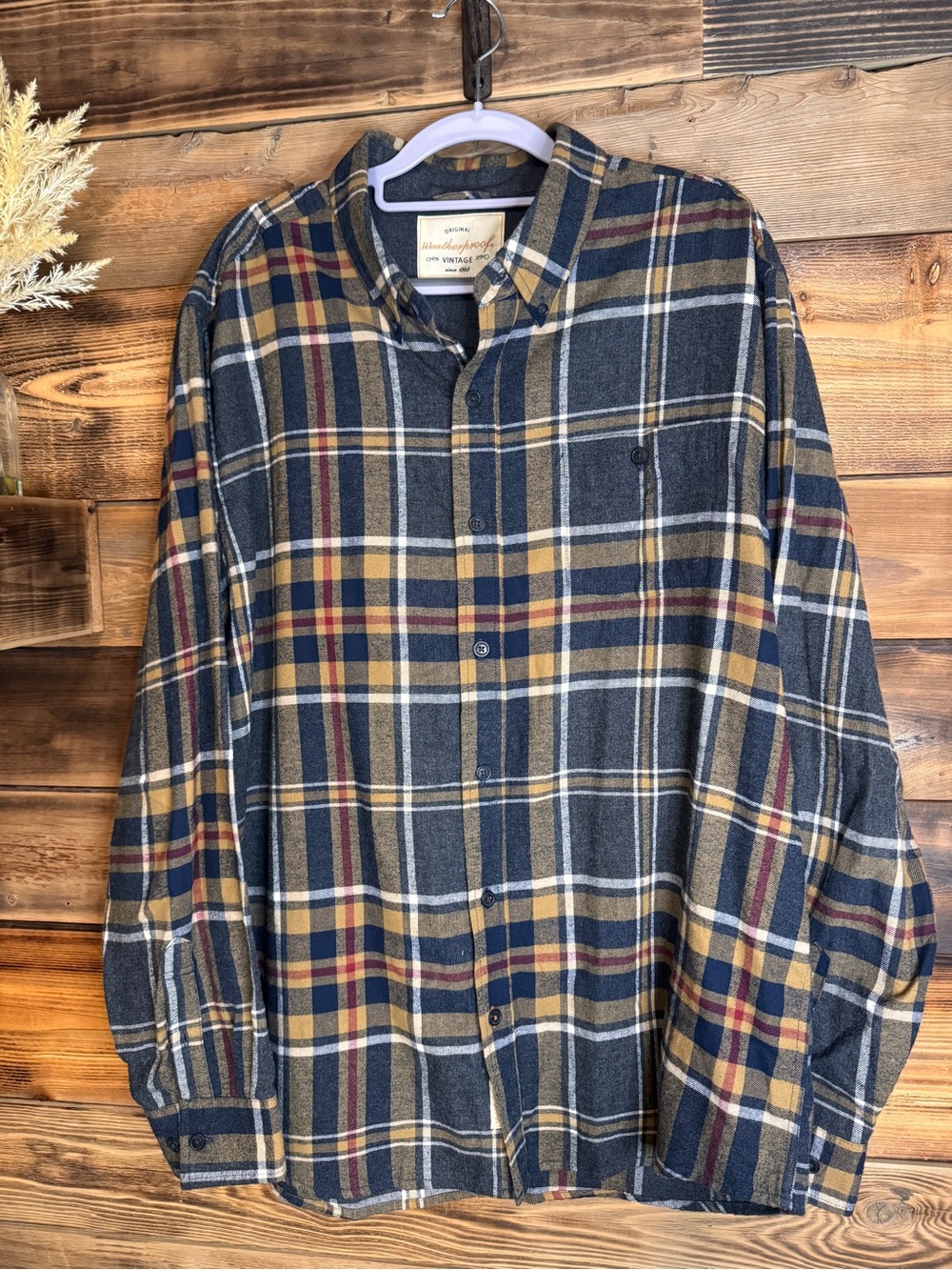 Original Weatherproof Vintage Flannel Shirt | Oversized | Size XL
